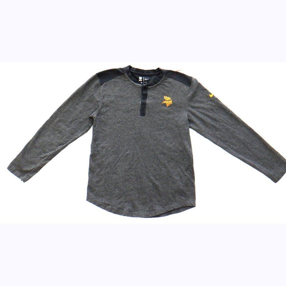Nike 2-tone gray Vikings logo L/S top